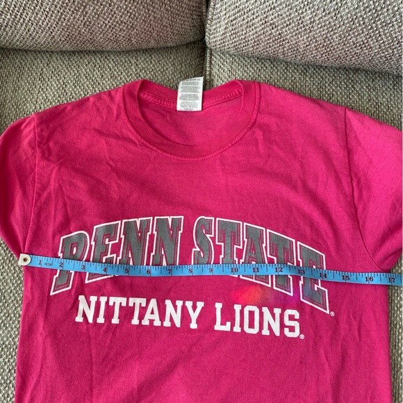 Penn State pink women’s size small T-shirt, vintage 17”pit pit 27.5“L EUC - Picture 6 of 11